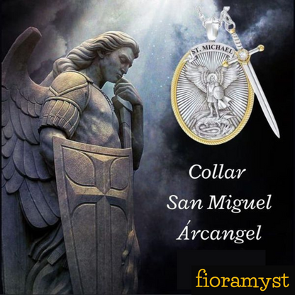 🕊️🛡️ Collar del Arcángel San Miguel + Estampa de Regalo 🎁