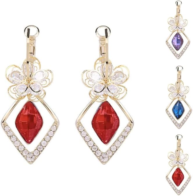 ♥️ Aretes flor rubi ♥️