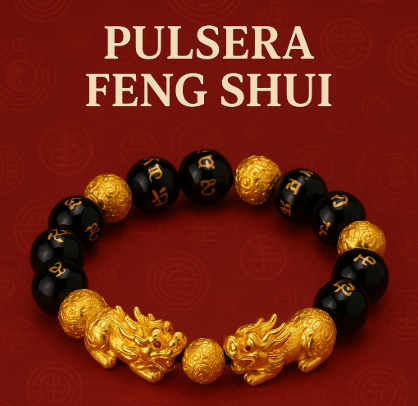 🧧 Pulsera Feng shui de piedras obsidianas ORIGINAL 🐉